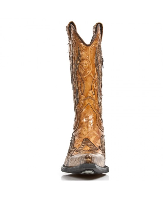 Snakeskin cowboy boots square on sale toe